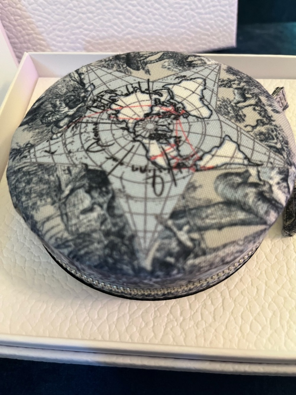 Dior Beauty GWP Jewelry Pouch - Blue, White & Gray in Gift Box - Picture 2 of 4